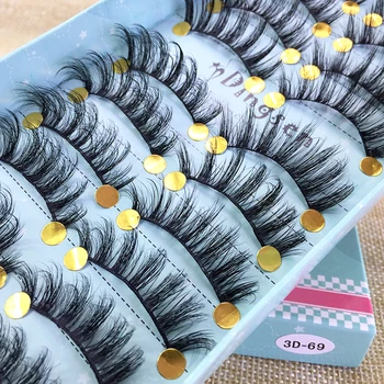 

YOKPN 3D Multilayer False Eyelashes Natural Dense Simulation Cluster Eyelash Performing Barbie Big Eyes Stage Makeup Eyelashe