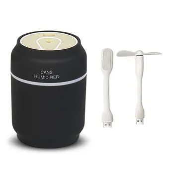 

Three-In-One Cans Humidifier Usb Colorful Night Light Office Home Mini Humidifier Professional Fashion