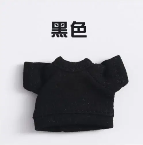 black Новинка, красивые детские Цвета кукольной одежды короткий рукав Футболка худи для ob11, obitsu11, Молли, 1/12bjd кукольная одежда аксессуары для куклы - Цвет: black