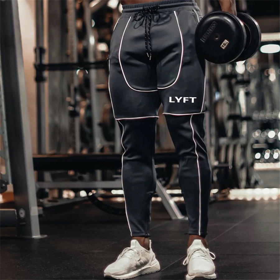 men's workout joggers 2019 Men Joggers Casual Pants Fitness Men Sportswear Pants Bottoms Skinny Sweatpants Trousers Black Gyms Jogger Sweat Pants sports trousers for men