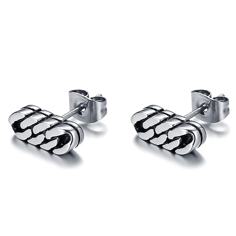 Романтические женские серьги-гвоздики, Свадебные Элегантные Мужские Серьги-цепочки из нержавеющей стали, Винтажные Ювелирные изделия, подарок на день Святого Валентина VE109