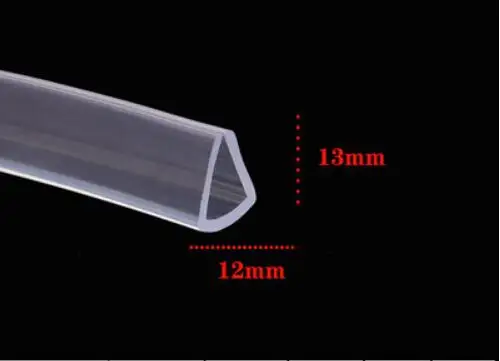 12x13mm 2 метра U канальная Резина стекло уплотнительные полосы дверь душевой кабины и окна стекло края отделка остекление прокладка погоды - Цвет: 12x13mm