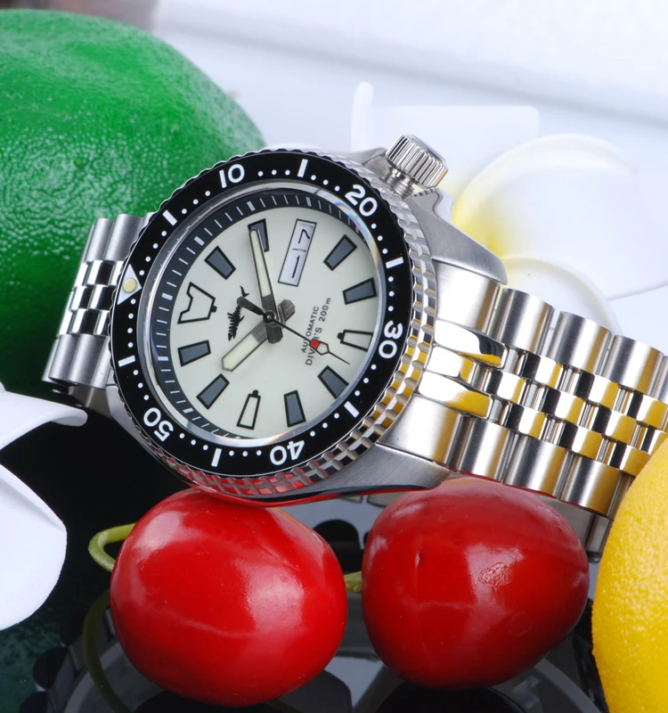 HEIMDALLR Шарки SKX007 NH36 автоматические часы Для мужчин сапфир механические Винтаж для
