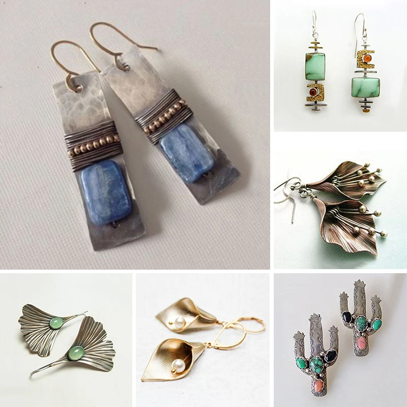 

Retro Ethnic Dangle Drop Earrings for Women Boho Anniversary Wedding Ornaments Hook Earrings Accessories Indian Jewelry F5Y