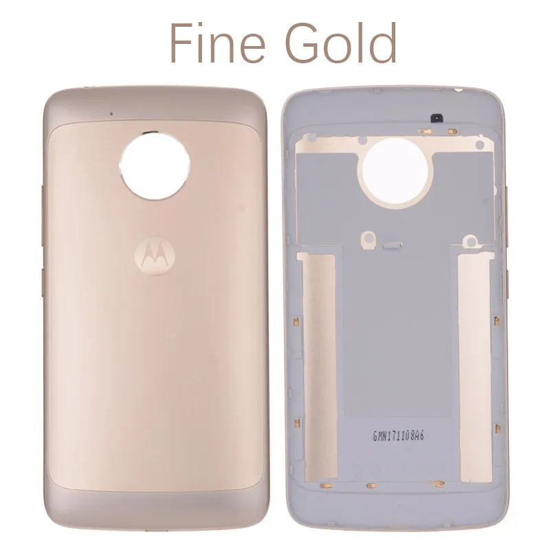 Gold Оригинальная задняя панель корпуса для Motorola Moto G5 задняя крышка батарейного отсека Запасные части XT1672 XT1676 - Цвет: Gold