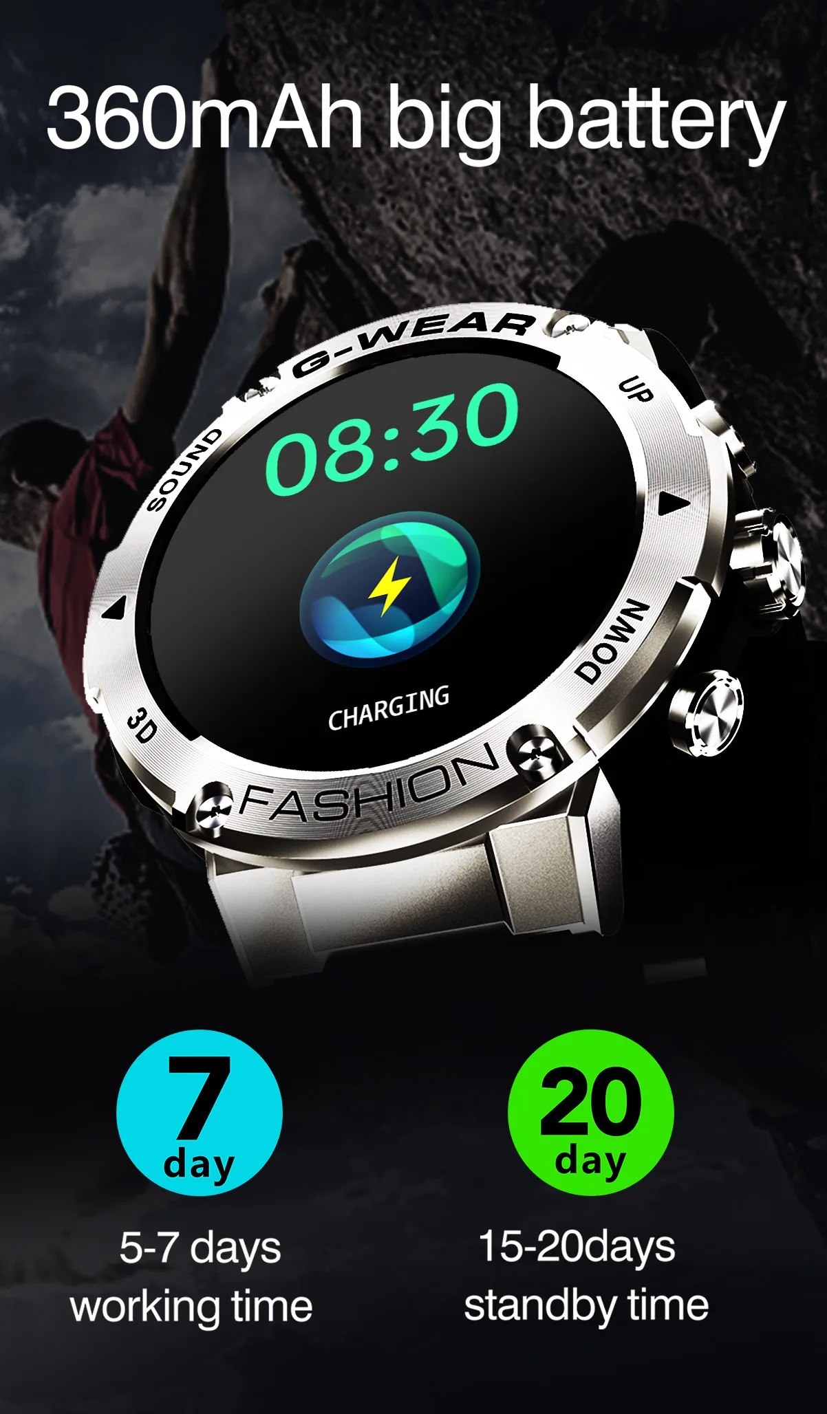 K28H Smart Watch Men BT Phone Call Customize Faces Music Sports Fitness Tracker Super Long Standby Smartwatch For Android IOS