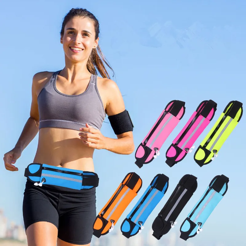 Sport Accessories Outdoor Running Waist Bag Waterproof Mobile Phone Holder Jogging Belt Belly Bag Women Gym Fitness Bag Lady