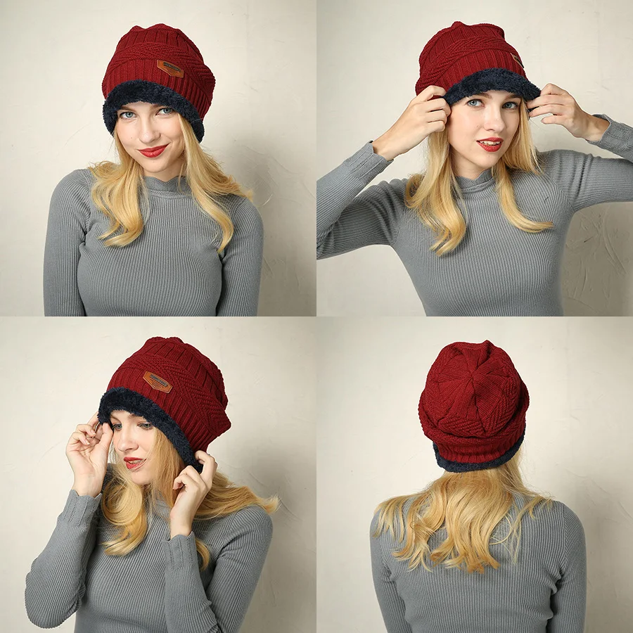LIUWEISHUN модная зимняя женская шапка мужская шерстяная шапка Skullies Beanies Skullies Bonnet зимний шарф шапка меховая теплая вязаная шапка