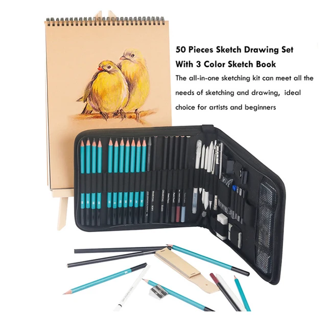 Corslet 50 Pc HB Pencils Sketch Pencil Set for Drawing Pencil Sketching  With Sketch Book - 50 Pc HB Pencils Sketch Pencil Set for Drawing Pencil  Sketching With Sketch Book 