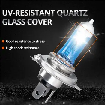 

H7 Halogen Headlights Glass + Metal Uv-Proof Uv Quartz Tube Glass Replace The Original Car Bulb Universal 1 Pair