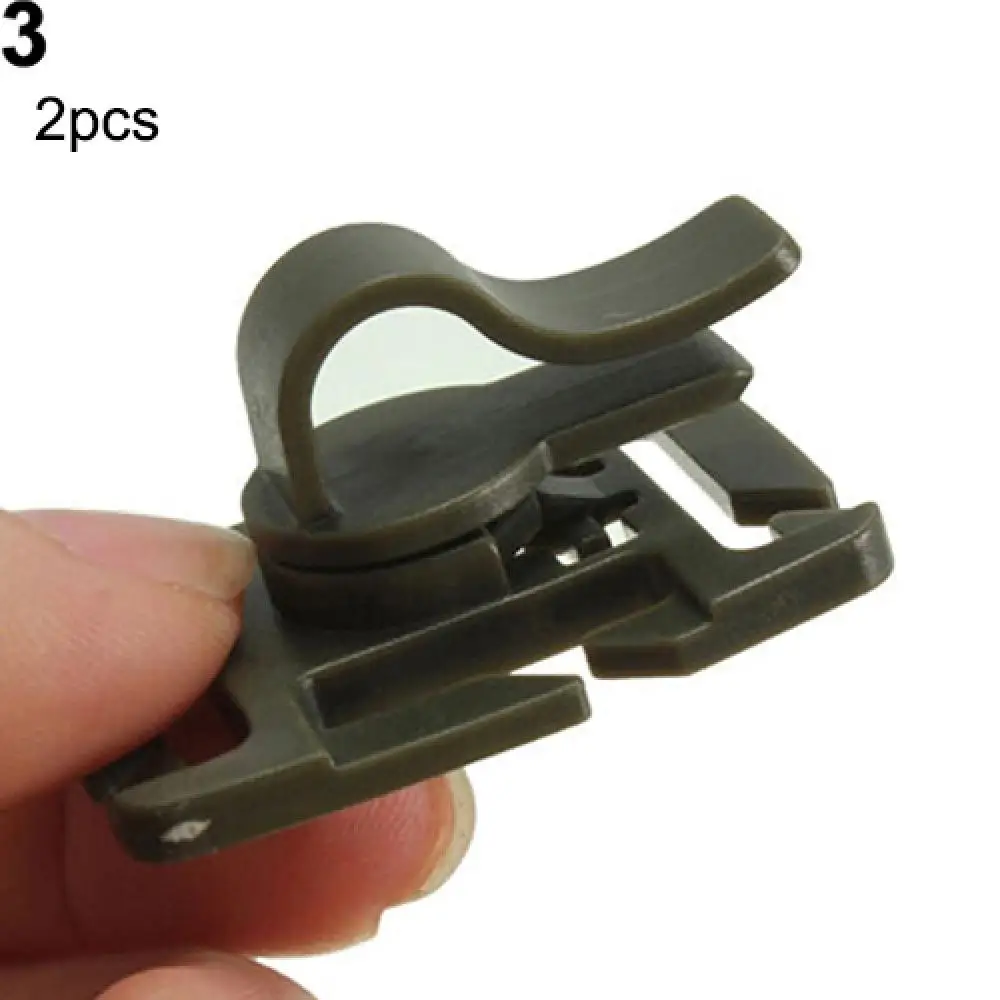 Rotatable Drinking Tube Clip Molle Hydration Bladder Drinking Straw Tube Trap Hose Webbing Clip 2PCS For Water Pack Bag drinking tube clip