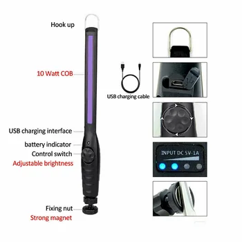 

Handheld Sterilize Portable UV Light Home Mobile Disinfection Germicidal Lamp DC120