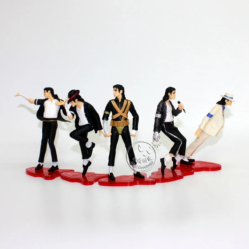 5 шт. ПВХ экшн фигурки Майкла Джексона лунwalk SHF S.H. Фигуртс король поп MJ