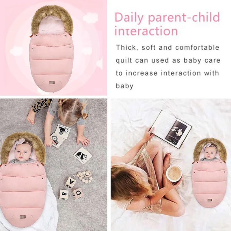  Newborn Warm Sleepsacks Envelope Sleepsacks Winter Baby Stroller Sleeping Bag Thicken Warm Infant S
