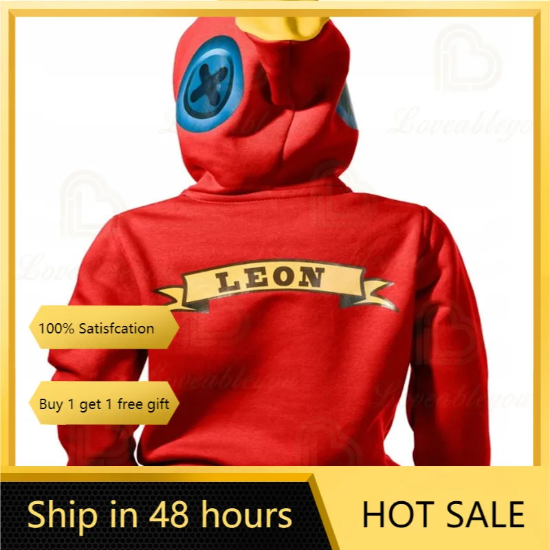

Leon Kids Hoodie 2020 New Summer Clothes for Girls Boys Hot Game Star Crow Browl Short Sleeve Tee Tops