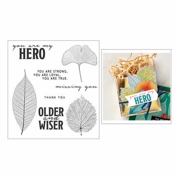 

2020 New Metal Cutting Dies and Scrapbooking For Paper Making Maple Leaf Words Embossing Frame Card Clear Stamps Stampin Up Set