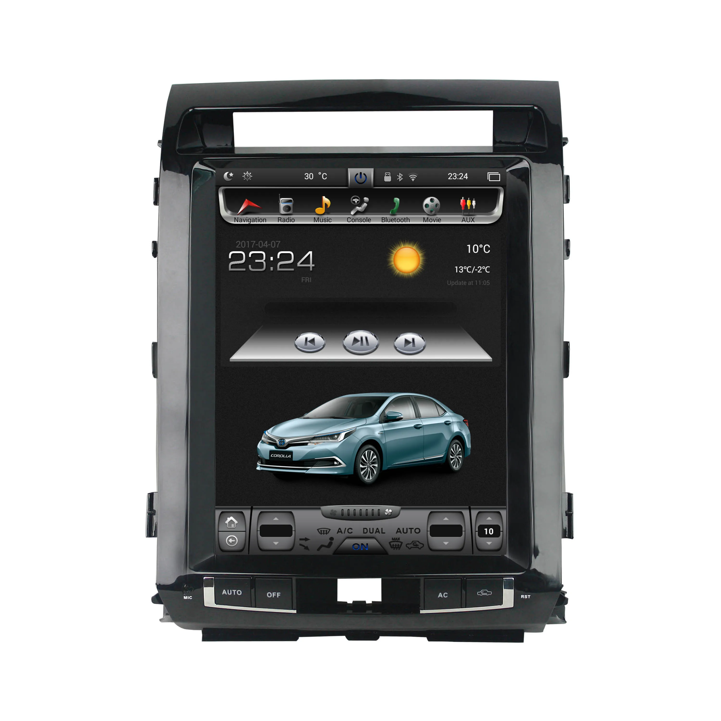 Высококачественная автомобильная аудиосистема KLYDE octa core android 9 0 с GPS для Land Cruiser 2007