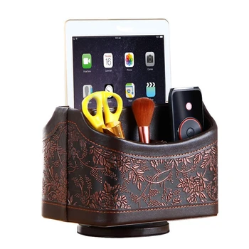 

Remote Control Holder, Spinning Desk Supply Organizer Remote Control Phone Holder Table Organizer for Home Office Storage Case