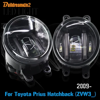 

Buildreamen2 2 X Car LED Light Fog Light DRL Daytime Running Light White For Toyota Prius Hatchback (ZVW3_) 1.8 Hybrid 2009 Up