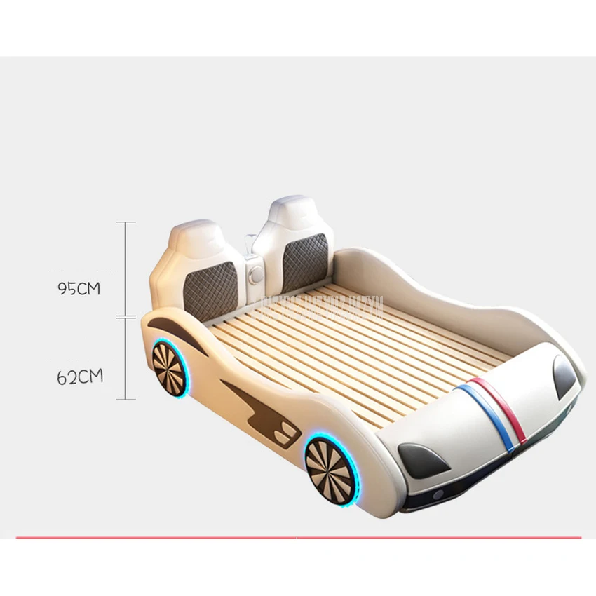 1.2m/1.5m/1.8m Car Design Children Bed With Mattress Top Layer Genuine Leather Bed Child Home Bedroom Furniture For Kids Gift 1.2m/1.5m/1.8m Car Design Children Bed With Mattress Top Layer Genuine Leather Bed Child Home Bedroom Furniture For Kids Gift