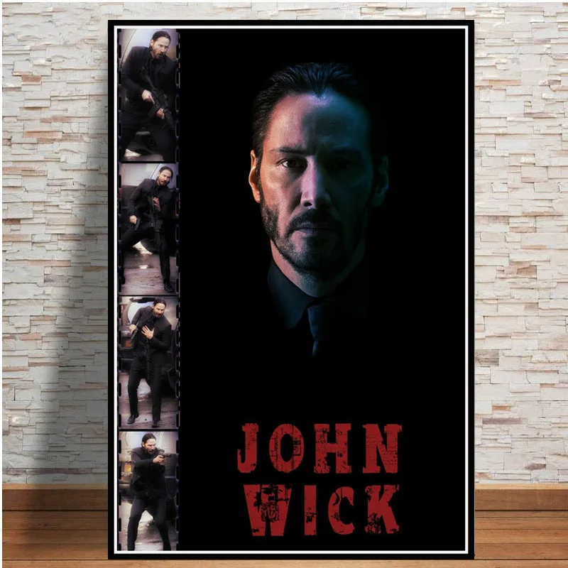 John Wick Chapter 3 Keanu Reeves постеры и принты для фильмов, Картина на холсте, настенные художественные картины, украшение для дома, Декор для дома, Obrazy