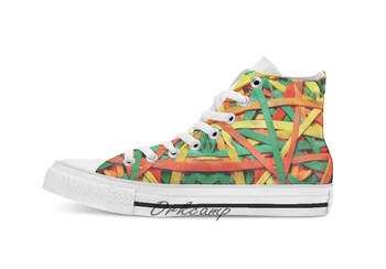 

Rubberband Man Custom Casual High Top lace-up Canvas shoes sneakers Drop shipping