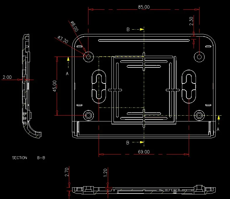 szomk plastic router distribution enclosure box project case for electronics enclosure control housing 4