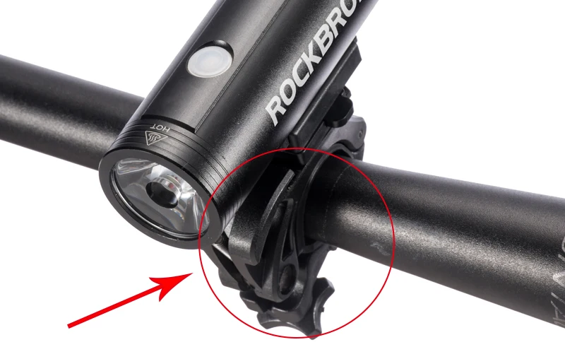 RockBros 800 Lumen USB Rechargeable Bicycle Head Front Light LED Flashlight Lamp