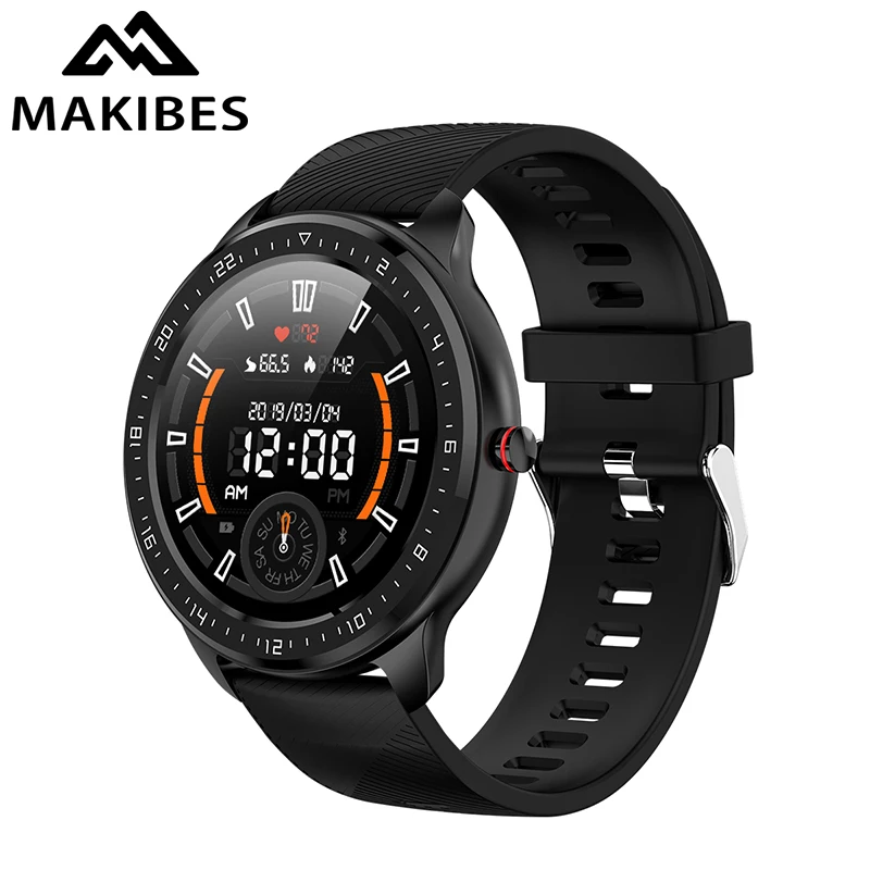 Cena 11.11 Makibes Z06 inteligentny zegarek dla mężczyzn 1.3 calowy monitor tętna bluetooth opaska monitorująca aktywność fizyczną sport Smartwatch dla double eleven soat