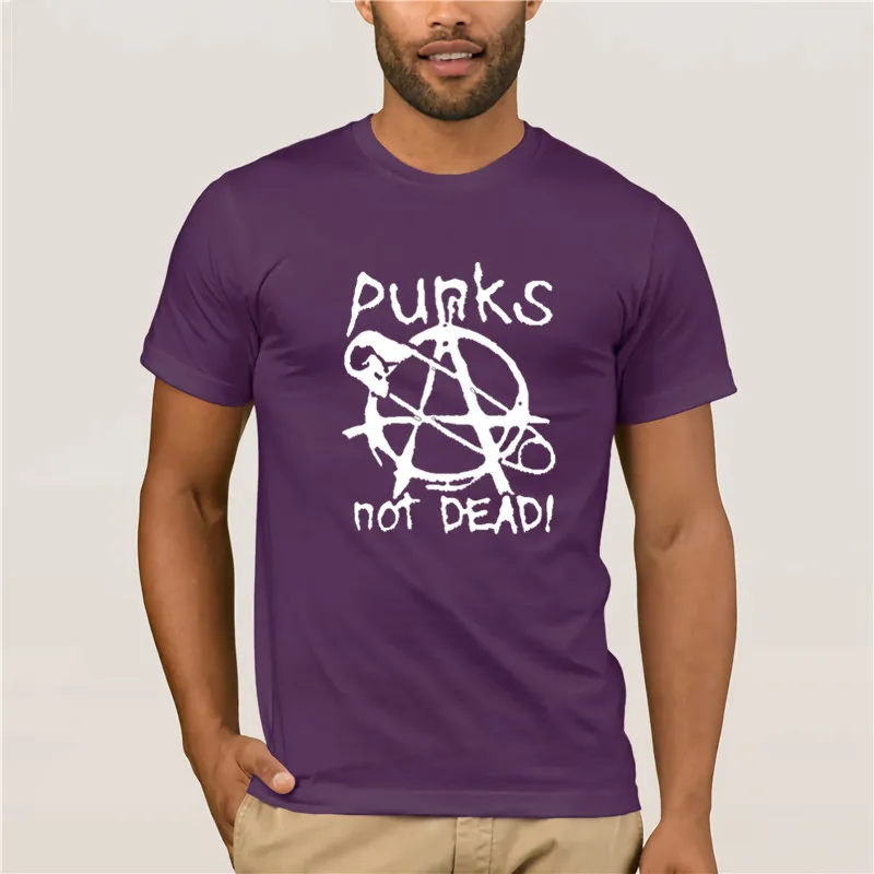 Новое поступление 2020 креативная Мужская футболка Punks Not Dea унисекс со слоганом| |