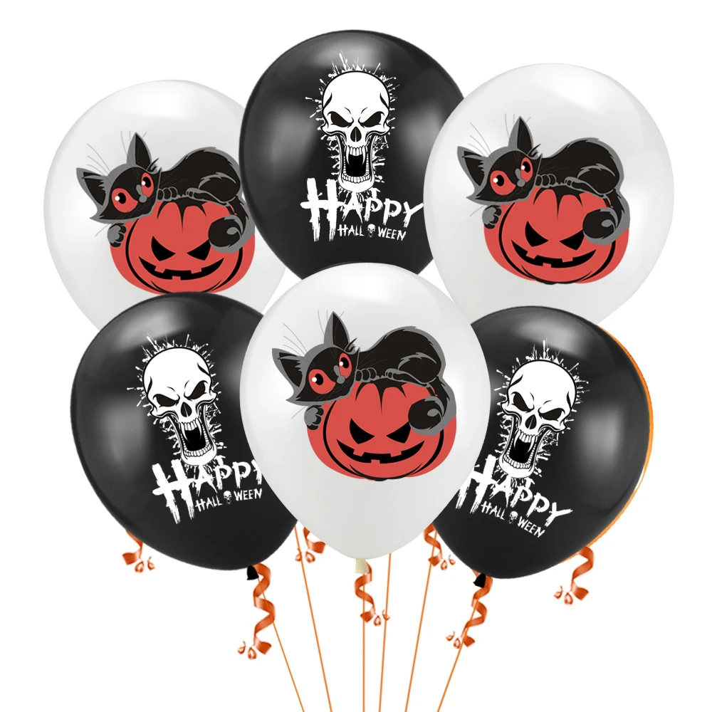 10 шт. тыква кошка череп из латекса шар страшный баннер украшения ужастики для
