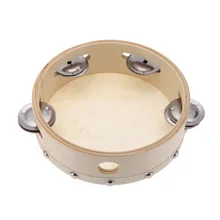 6in ручной Тамбурин барабан металлический колокольчик Ударные музыкальные игрушки для KTV вечерние детские игры