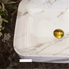 European Style Home Bathroom Rectangle Ceramic Sink Single Hole Hand Wash Sink Modern Simple Hotel Above Counter Basin Bowl 4