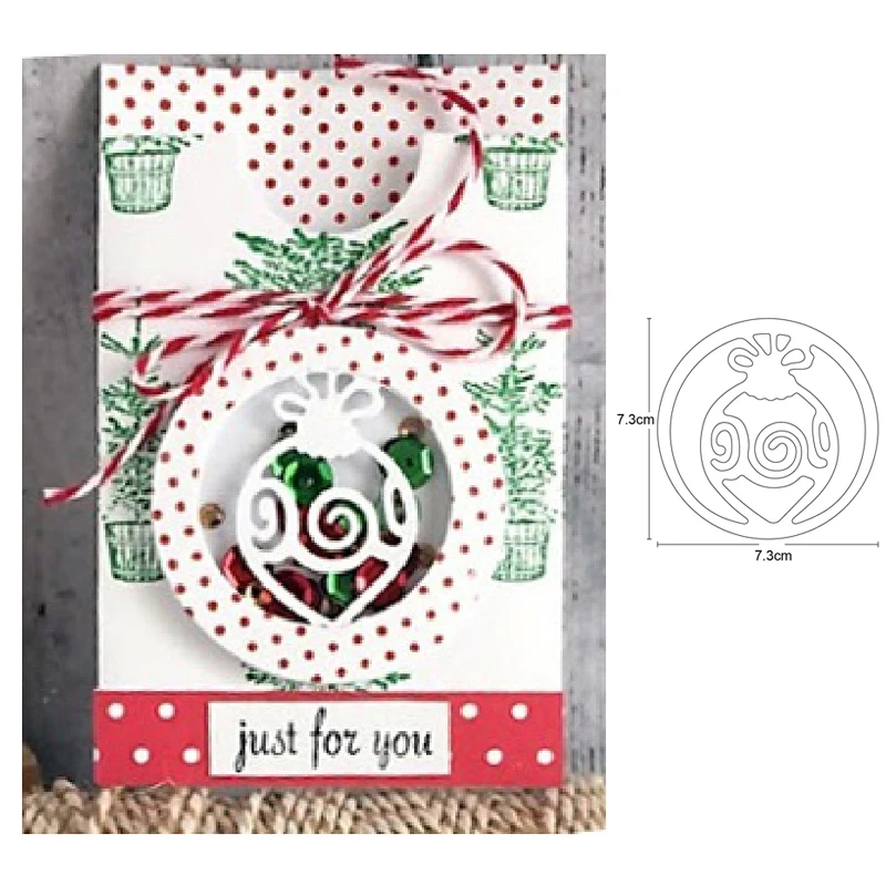 

2020 New Christmas Orgament Metal Dies Cutting Dies Scrapbooking Craft dies Embossing Die Cut Album Card Making Stencils dies