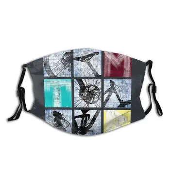 

Square Trek MTB Mountain Bike Non-Disposable Face Mask Anti Haze Dustproof Mask Protection Mask Respirator Mouth Muffle