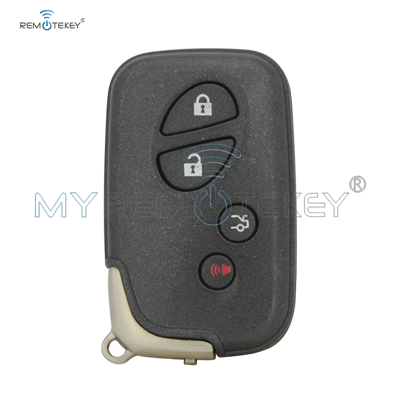 Remtekey Smart Key Case 4 Button HYQ14ACX For Lexus GX460 LX570 RX350 2010 2011 2012 Remote Key Fob Shell Replacement