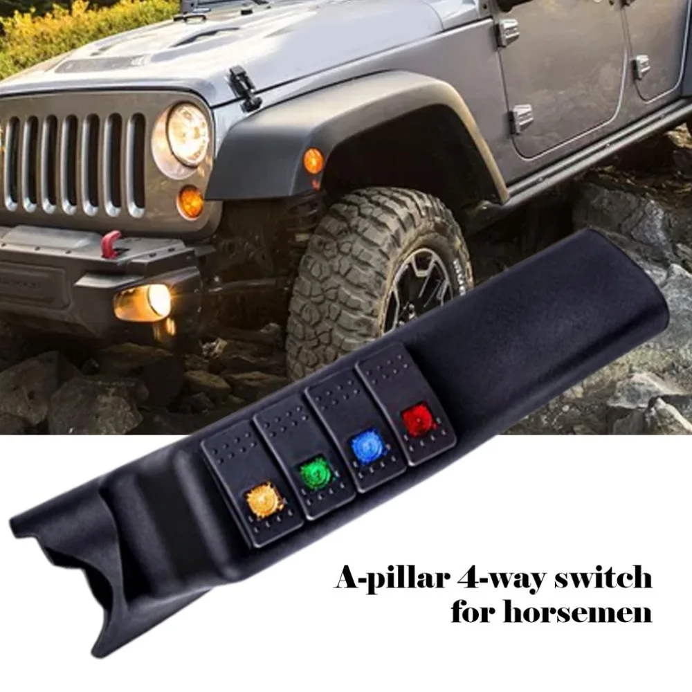 4-полосная переключатель, распределительный ящик для Jeep Wrangler всего автомобиля для украшения интерьера переключатель интерьерный Панель профессиональные модные Портативный