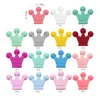 Cute-Idea 10PCs Silicone Crown Beads Baby Teething Chewable Teether DIY Baby Pacifier Chain chew Toys Accessories Baby Products 2