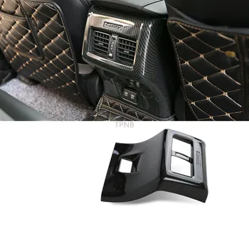 

Carbon Fiber Armrest Box Rear Air Conditioning Outlet Cover Trim for Toyota Camry 2018 2019 8th Car Styling Accessories