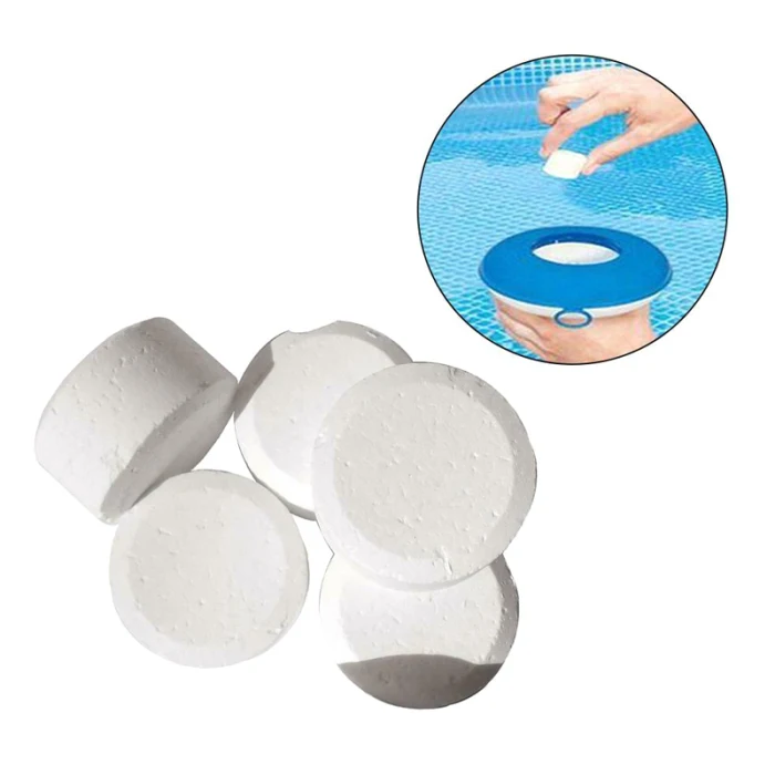 50 Pcs Chlorine Tablets Multifunction Instant Disinfection for Swimming Pool Tub Spa C55K Sale