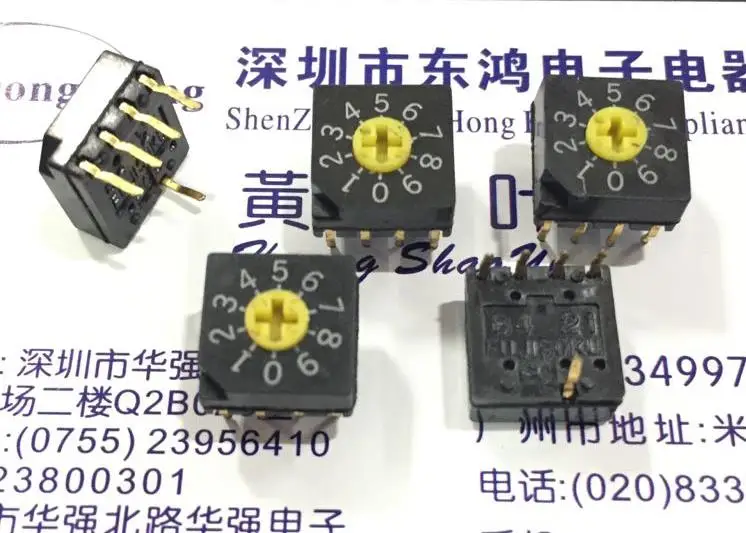 

5PCS/LOT 0-9 /10 bit 8421C rotary code dial code switch DRS3010