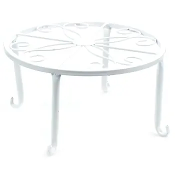 

Promotion! practical European flower iron Arts balcony Monolayer florist Console pot frame Storage rack white