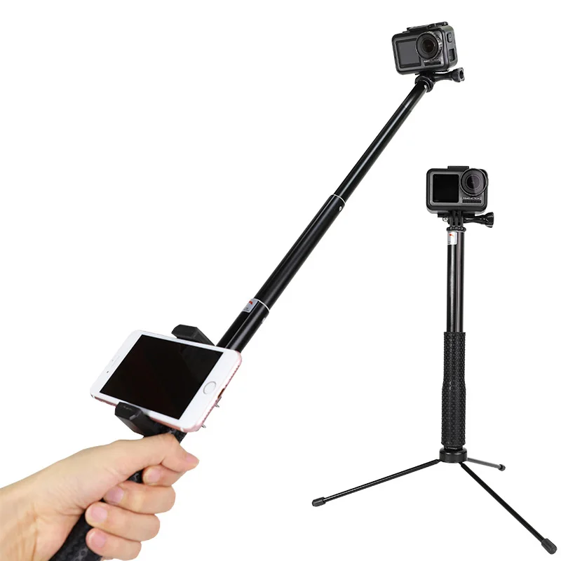

Selfie Stick Self-Extendable Monopod Holder For GoPro Hero 7 6 5 4 3+ SJCAM EKEN Yi 4K Dji Osmo Action Cameras Tripod Accessory