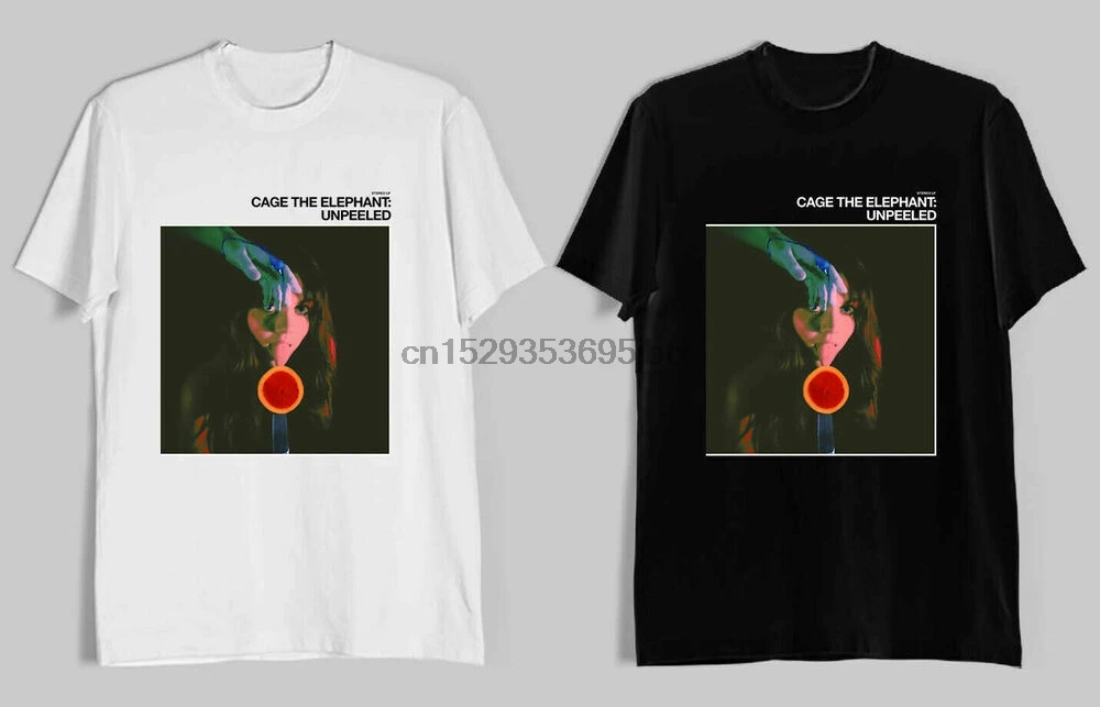 Cage The Elephant Unpeeled Album Cover Music Black White T Shirt Size S 3xl T Shirts Aliexpress