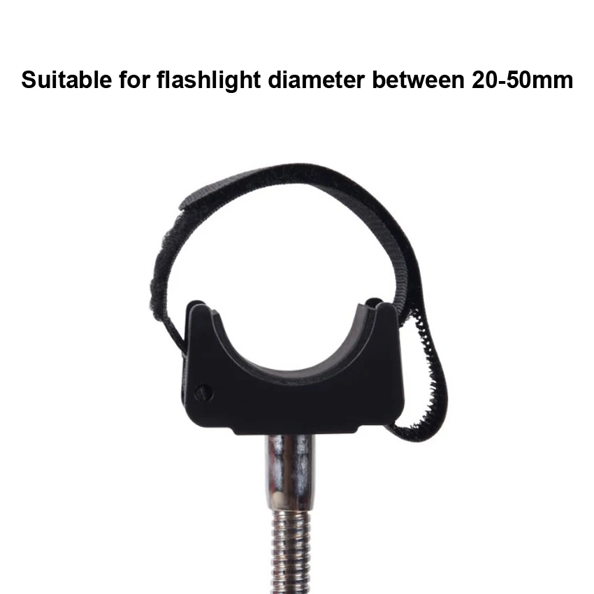 1 Piece Standard Holder Tripod Mount U shap Clip Grip Stand for diameter 20-50mm led Flashlight Torch Fishing light lamp