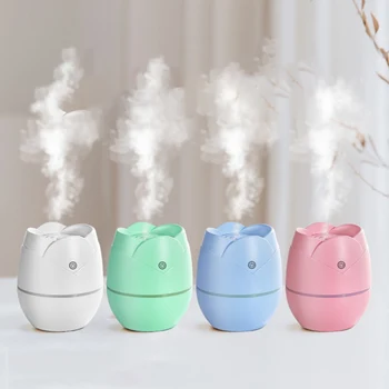 

Hot Home Humidifier Household Colorful Light Portable Durable Room USB Rose Air Humidifier Aromatherapy Machine Home Supplies