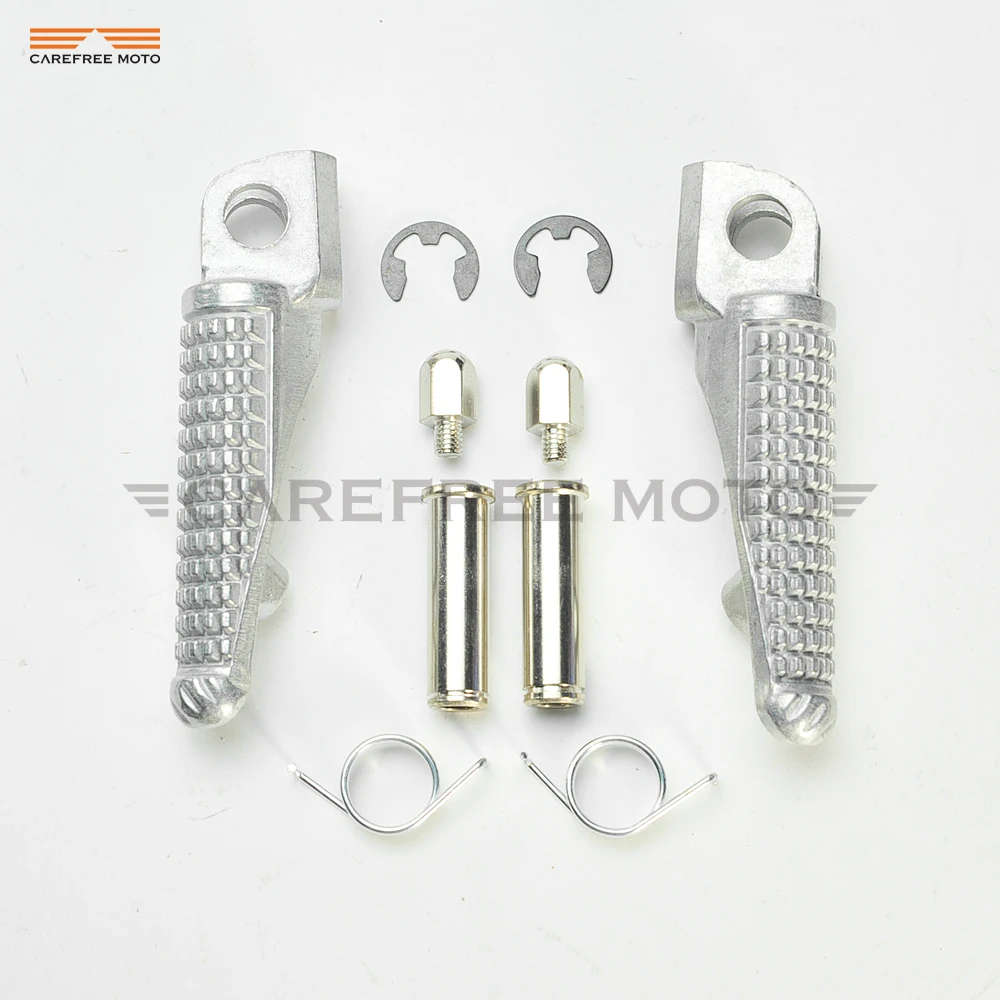 Motorcycle Front Footrest Foot Pegs Bracket Kit Moto Foot Rest Pedal case motorcycle accessories motorcycle footrests For KAWASAKI NINJA ZX6R ZX-6R 05-08 ZX636 05-06