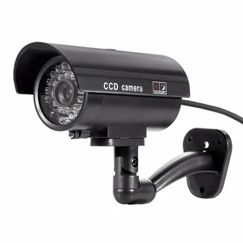 

Fake Dummy Camera Security CCTV Outdoor Waterproof Emulational Decoy IR LED Flashing Red LED Dummy Video Surveillance Camera