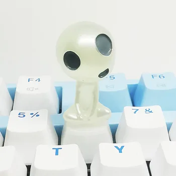 

diy personality cartoon luminous tree elf game mechanical keyboard decoration transparent stereo Keycap, MX keycap F11 ESC key