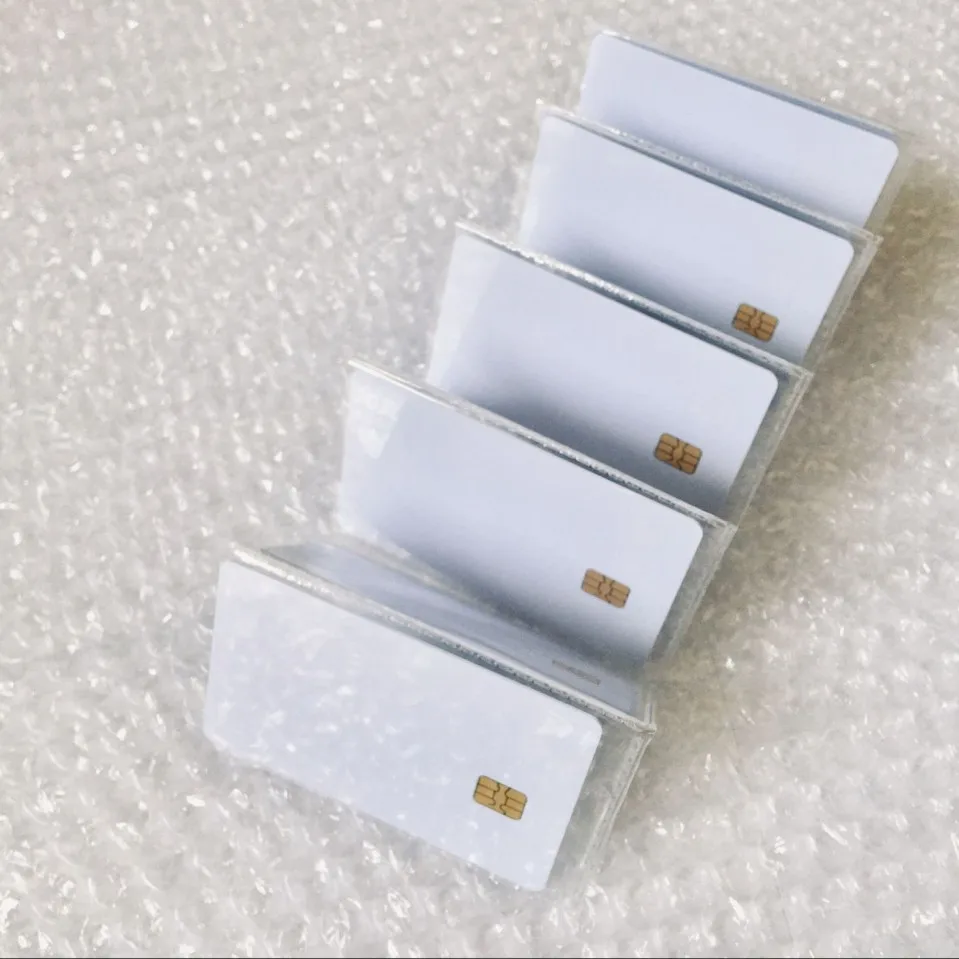 200 шт shippinig контактная IC перезаписываемый брелок для печати Sle4442 чип-карта FM4442 чип контактные; заготовки микросхемой чипом микропроцессорные карты работают на карточного принтера